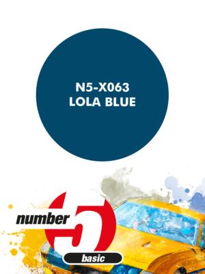 PEINTURE POUR AEROGRAPHE BLEU LOLA- NUMBER FIVE- N5-X063