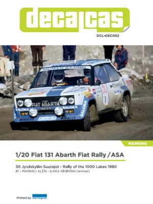 DECAL 1/20 FIAT 131 ABARTH ASA 1000 LACS - DECALCAS - DCL-DEC052