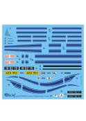 DECAL 1/24 - CITROEN 2CV FRANCE 3 /TRANSAT- BLUE STUFF - BS24-006