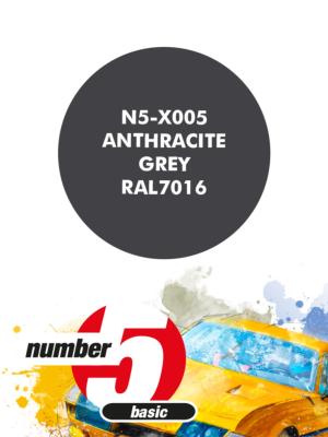 PEINTUREPOUR AEROGRAPHE GRIS ANTRACITE - NUMBER FIVE- N5-X005