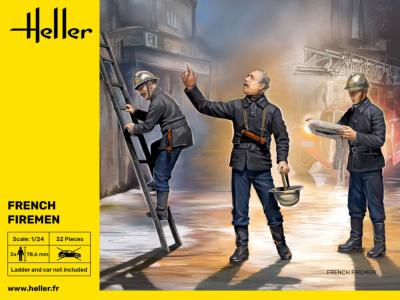 1/24 Maquette 3 FIGURINES pompiers - HELLER 82753