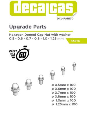 1/24 TETE DE BOULON AVEC DOME ET RONDELLE  - 3D- DECALCAS- DCL-PAR130