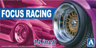 1/24 - 4 Roues Focus Racing   -14 pouces - AOSHIMA - AOS05374