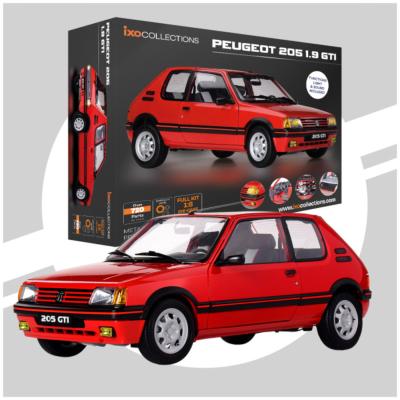 1/8 maquette à construire PEUGEOT 205 GTI ROUGE -IXO- IXO - PEUFK