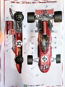1/43 Maquette en kit march 711 Gp Italie 1971 R.Peterson- TAMEO - TMK451